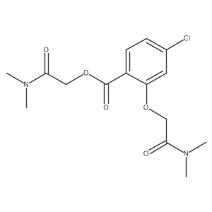 2-(Dimethylamino)-2-oxoethyl 4-chloro-2-(2-(dimethylamino)-2-oxoethoxy)benzoate Structure