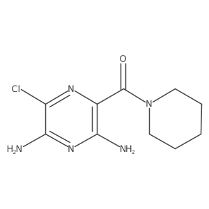 (3,5-Diamino-6-chloro-2-pyrazinyl)-1-piperidinylmethanone Structure