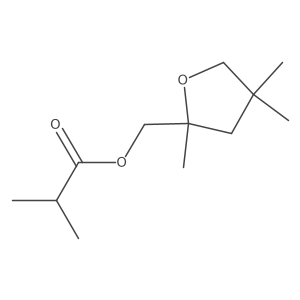 (2,4,4-Trimethyltetrahydro-2-furanyl)methyl 2-methylpropanoate结构式