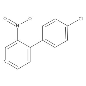 4-(4-Chlorophenyl)-3-nitropyridine结构式