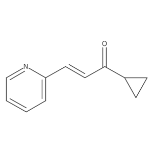 2-Propen-1-one, 1-cyclopropyl-3-(2-pyridinyl)-结构式