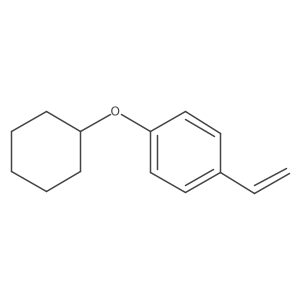 1-Cyclohexyloxy-4-vinyl-benzene Structure