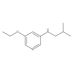 5-Ethoxy-N-(2-methylpropyl)-3-pyridinamine Structure