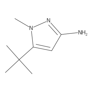 5-(tert-Butyl)-1-methyl-1H-pyrazol-3-amine结构式