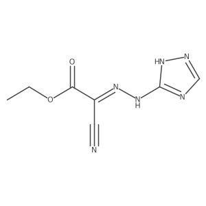 ethyl (2Z)-cyano(1H-1,2,4-triazol-5-ylhydrazono)acetate Structure