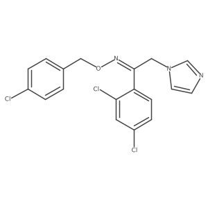 1-(2,4-Dichlorophenyl)-2-(1H-imidazol-1-yl)ethanone O-[(4-chlorophenyl)methyl]oxime Structure