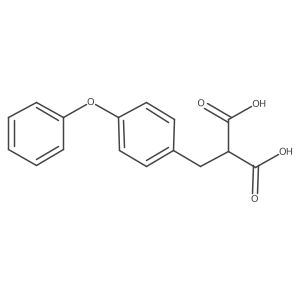 2-[(4-Phenoxyphenyl)methyl]propanedioic acid Structure