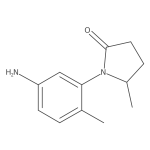 1-(5-Amino-2-methylphenyl)-5-methyl-2-pyrrolidinone Structure