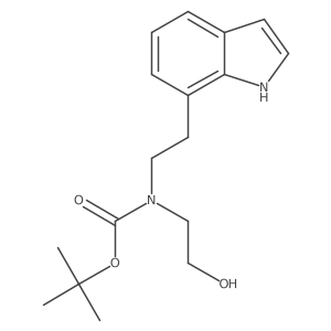 Carbamic acid,(2-hydroxyethyl)[2-(1h-indol-7-yl)ethyl]-,1,1-dimethylethyl ester结构式