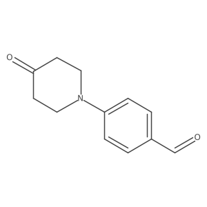 4-(4-Oxo-1-piperidinyl)benzaldehyde结构式