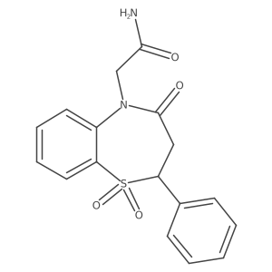 2-(1,1-dioxido-4-oxo-2-phenyl-3,4-dihydrobenzo[b][1,4]thiazepin-5(2H)-yl)acetamide结构式