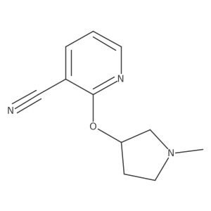 2-((1-Methylpyrrolidin-3-yl)oxy)nicotinonitrile结构式