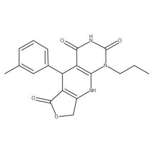 8-(3-Methylphenyl)-13-propyl-5-oxa-2,11,13-triazatricyclo[7.4.0.0^{3,7}]trideca-1(9),3(7)-diene-6,10,12-trione Structure