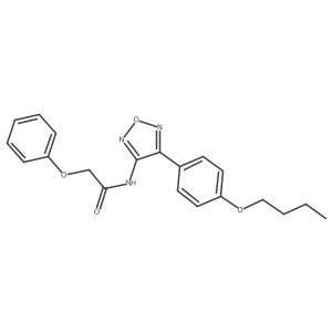 N-[4-(4-butoxyphenyl)-1,2,5-oxadiazol-3-yl]-2-phenoxyacetamide结构式