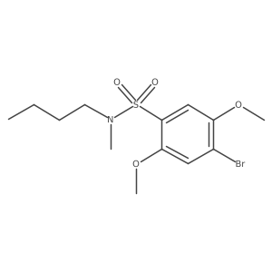 4-bromo-N-butyl-2,5-dimethoxy-N-methylbenzene-1-sulfonamide Structure