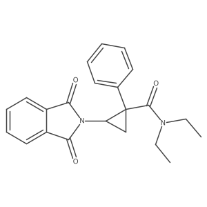 (1R,2R)-rel-2-[(1,3-Dihydro-1,3-dioxo-2H-isoindol-2-yl)methyl]-N,N-diethyl-1-phenyl-cyclopropanecarboxamide Structure