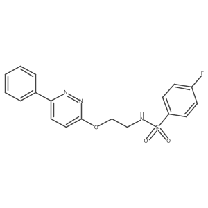 4-fluoro-N-(2-((6-phenylpyridazin-3-yl)oxy)ethyl)benzenesulfonamide Structure