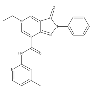 5-ethyl-N-(4-methylpyridin-2-yl)-3-oxo-2-phenyl-3,5-dihydro-2H-pyrazolo[4,3-c]pyridine-7-carboxamide Structure