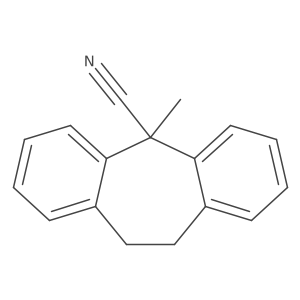 10,11-Dihydro-5-methyl-5H-dibenzo[a,d]cycloheptene-5-carbonitrile结构式