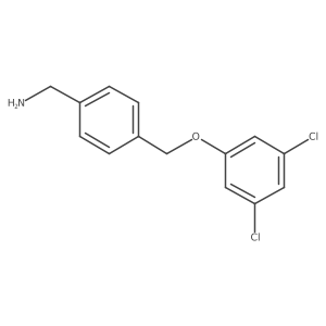 4-[(3,5-Dichlorophenoxy)methyl]benzenemethanamine Structure