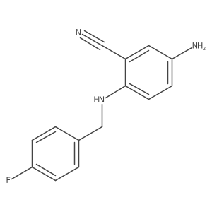 5-Amino-2-[(4-fluorobenzyl)amino]benzonitrile Structure