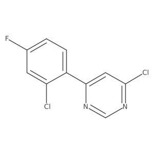 4-Chloro-6-(2-chloro-4-fluorophenyl)pyrimidine结构式