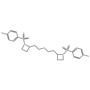 Azetidine, 2,2a(2)-(oxydiethylene)bis[1-(p-tolylsulfonyl)- Structure