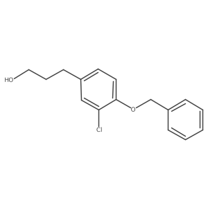 3-Chloro-4-(phenylmethoxy)benzenepropanol结构式