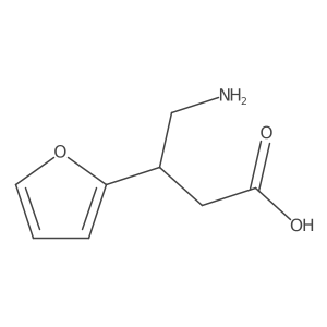 4-Amino-3-(furan-2-yl)butanoic acid结构式