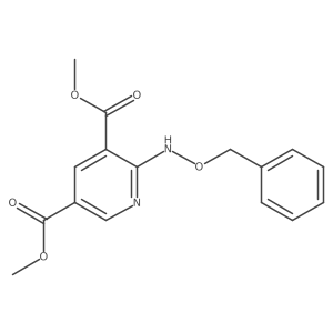Dimethyl 2-((benzyloxy)amino)pyridine-3,5-dicarboxylate结构式