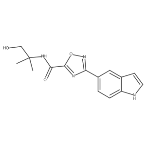 N-(2-Hydroxy-1,1-dimethylethyl)-3-(1H-indol-5-yl)-1,2,4-oxadiazole-5-carboxamide Structure