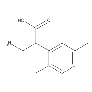 3-Amino-2-(2,5-dimethylphenyl)propanoic acid结构式