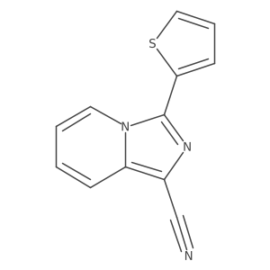 3-(Thiophen-2-yl)imidazo[1,5-a]pyridine-1-carbonitrile结构式