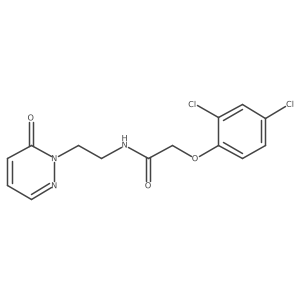 2-(2,4-dichlorophenoxy)-N-(2-(6-oxopyridazin-1(6H)-yl)ethyl)acetamide结构式
