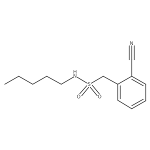1-(2-cyanophenyl)-N-pentylmethanesulfonamide结构式