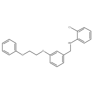 2-Chloro-N-[3-(2-phenoxyethoxy)benzyl]aniline Structure