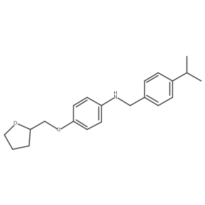 N-(4-Isopropylbenzyl)-4-(tetrahydro-2-furanylmethoxy)aniline结构式