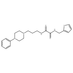 N'-[3-(4-phenylpiperazin-1-yl)propyl]-N-[(thiophen-2-yl)methyl]ethanediamide结构式