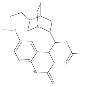 Hydroquinine, tetrahydro-2a(2)-oxo-, acetate结构式