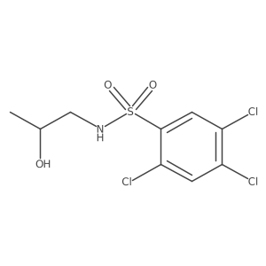 2,4,5-trichloro-N-(2-hydroxypropyl)benzenesulfonamide结构式