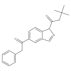 Tert-butyl 5-(2-phenylacetyl)-1h-indazole-1-carboxylate Structure