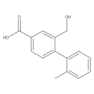 2-(Hydroxymethyl)-2'-methylbiphenyl-4-carboxylic acid Structure