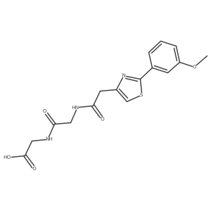 N-{[2-(3-methoxyphenyl)-1,3-thiazol-4-yl]acetyl}glycylglycine Structure