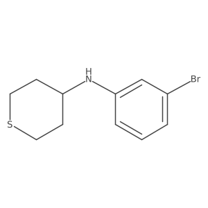 N-(3-bromophenyl)thian-4-amine结构式