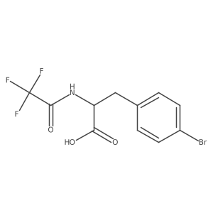 (2S)-3-(4-bromophenyl)-2-[(2,2,2-trifluoroacetyl)amino]propanoic acid Structure