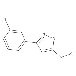5-(Chloromethyl)-3-(3-chlorophenyl)-1,2-oxazole结构式