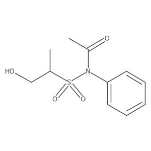 N-[(2-Hydroxy-1-methylethyl)sulfonyl]-N-phenylacetamide结构式