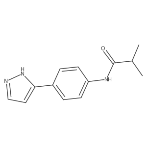 N-(4-(1H-pyrazol-3-yl)phenyl)isobutyramide Structure