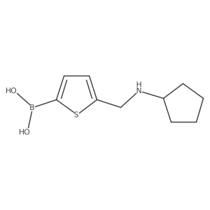 {5-[(Cyclopentylamino)methyl]-2-thienyl}boronic acid结构式
