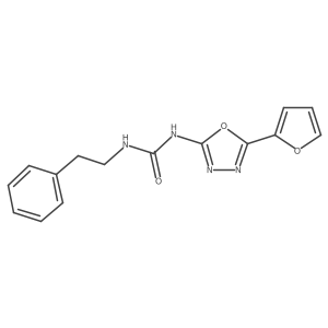 1-(5-(Furan-2-yl)-1,3,4-oxadiazol-2-yl)-3-phenethylurea Structure